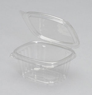 6 oz. Clear Hinged Deli Container (400/CS) - Paper Supplies Plus