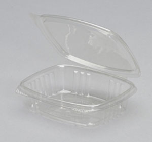 8 oz. Clear Hinged Deli Container (200/CS) - Paper Supplies Plus