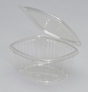 16 oz. Clear Hinged Deli Container, AD16 (200/CS) - Paper Supplies Plus