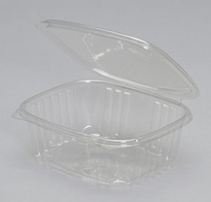 32 oz. Clear Hinged Deli Container (200/CS) - Paper Supplies Plus