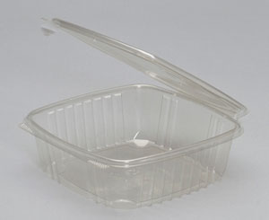 48 oz. Clear Hinged Deli Container (200/CS) - Paper Supplies Plus
