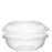Dart PET24BCD PresentaBowls 24 oz. Clear Plastic Bowl with Dome Lid - Paper Supplies Plus