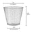 9 oz. Clear with Silver Glitter Round Plastic Party Cups (240 Cups Per Case)