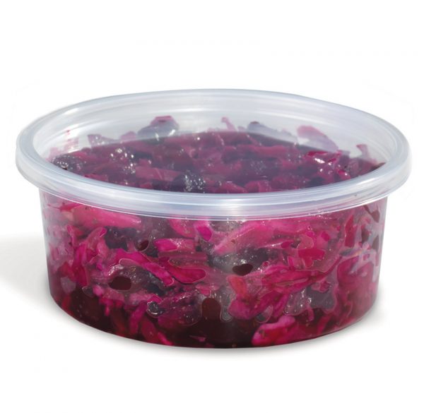 Placon Home Fresh Polypropylene Round Food Container Clear, 8 oz. | 500/Case