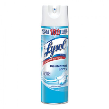 Lysol Disinfectant Spray, Crisp Linen, 19 oz. Spray, 12/case