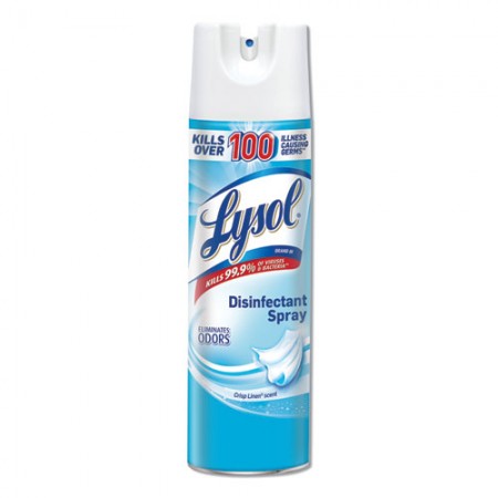 Lysol Disinfectant Spray, Crisp Linen, 19 oz Aerosol, 12 Cans Per Carton