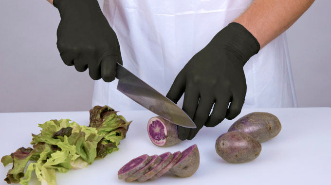 Nitrile Black Powder Free Gloves 10/100 (1000/CS)