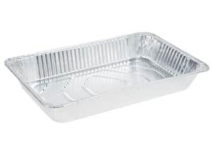 Full Size Aluminum Foil Steam Table Pan Shallow  (50/CS) - Paper Supplies Plus