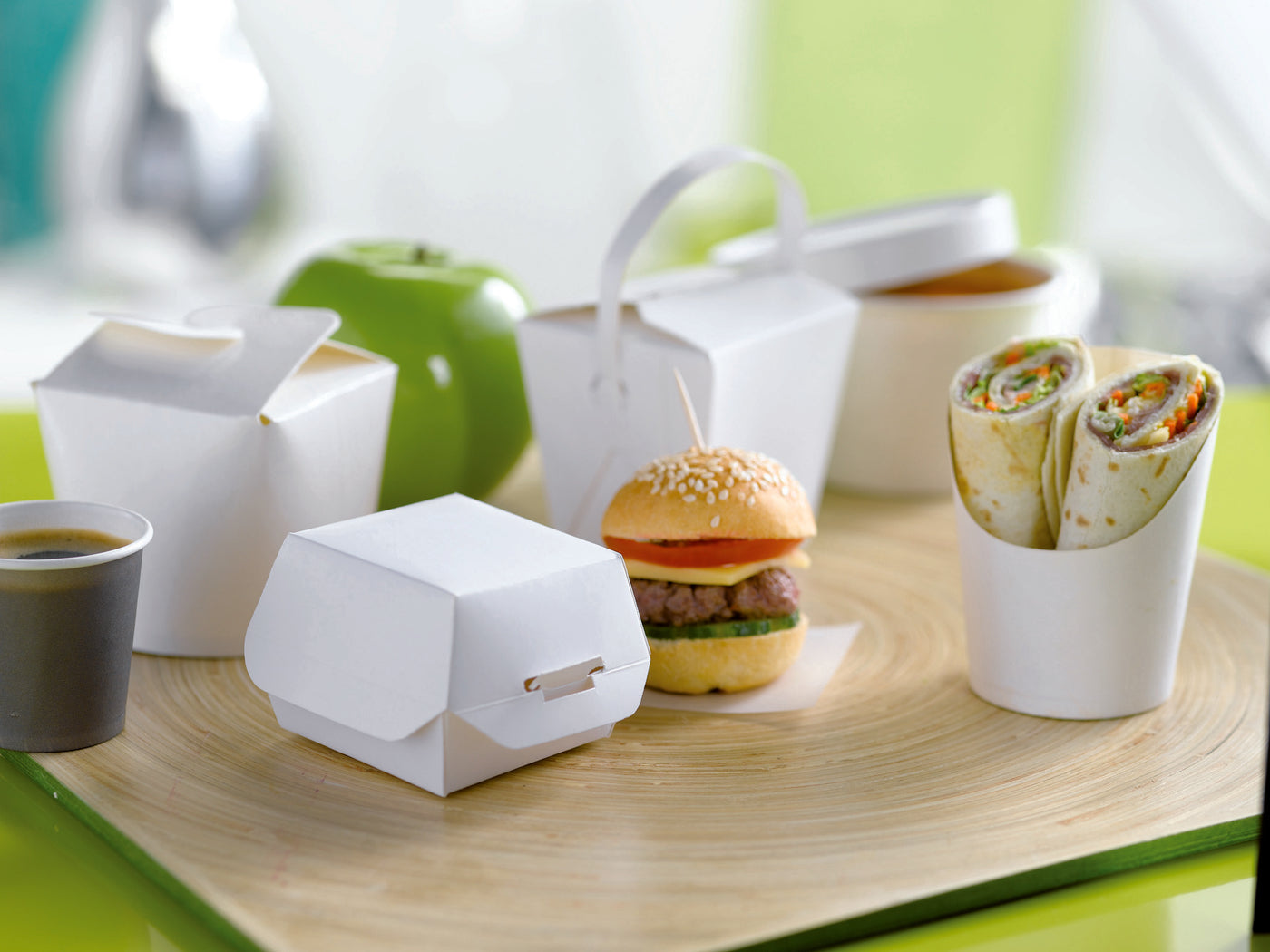 White Wrap Cup -5.5oz Dia:3.25in H:4.6in 1200 Pcs/Cs