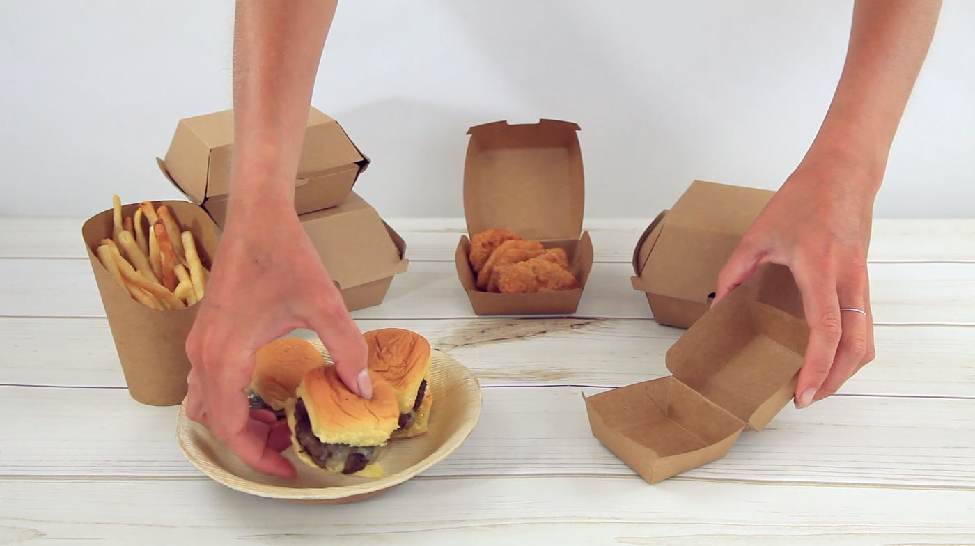 Kraft Mini Slider Box -2oz L:2.8 X W:2.8 X H:2 In 500 Pcs/Cs