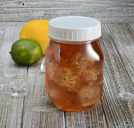 Large Mason Jar Lid (NO STRAW SLOT), PP (256 LIDS) - Paper Supplies Plus