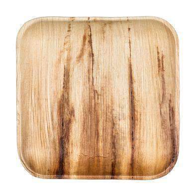 10" Square Palm Leaf Eco Friendly Disposable Dinner Plates (100/CS)