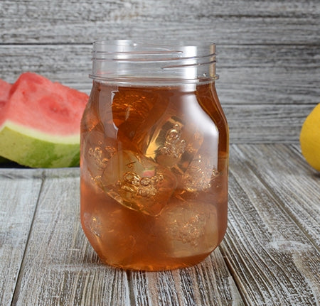 16 oz. Mason Jar, PETE-PLASTIC  (64 JARS) - Paper Supplies Plus