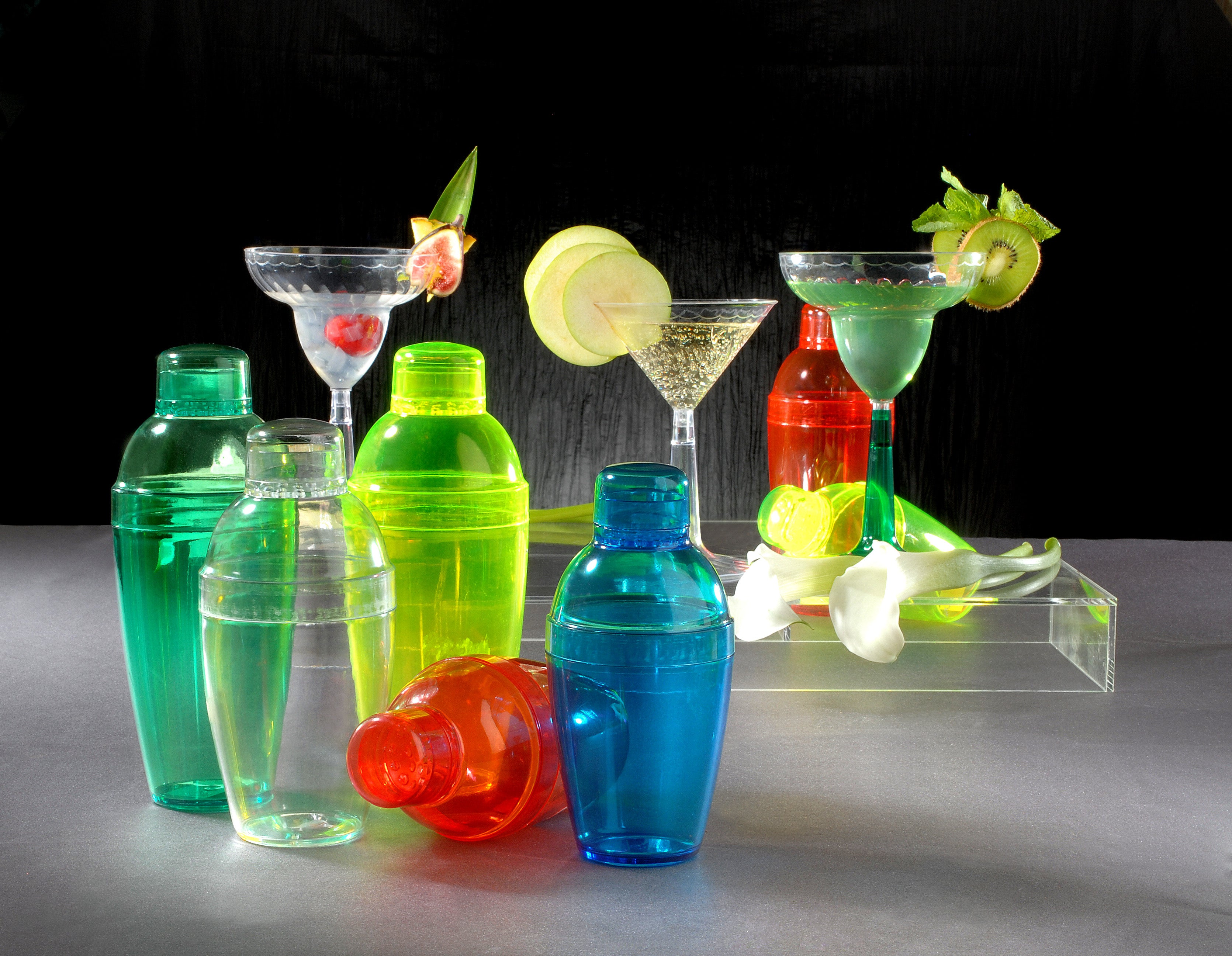 12 oz. MARGARITA GLASS with Green Base (96/CS) - Paper Supplies Plus