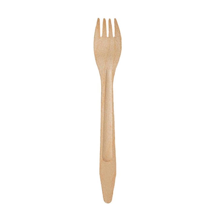 6.5" Natural Birch Disposable Eco-Friendly Dinner Forks (600 Forks Per Case)