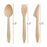 6.5" Natural Birch Disposable Eco-Friendly Dinner Knives (600 Knives Per Case)