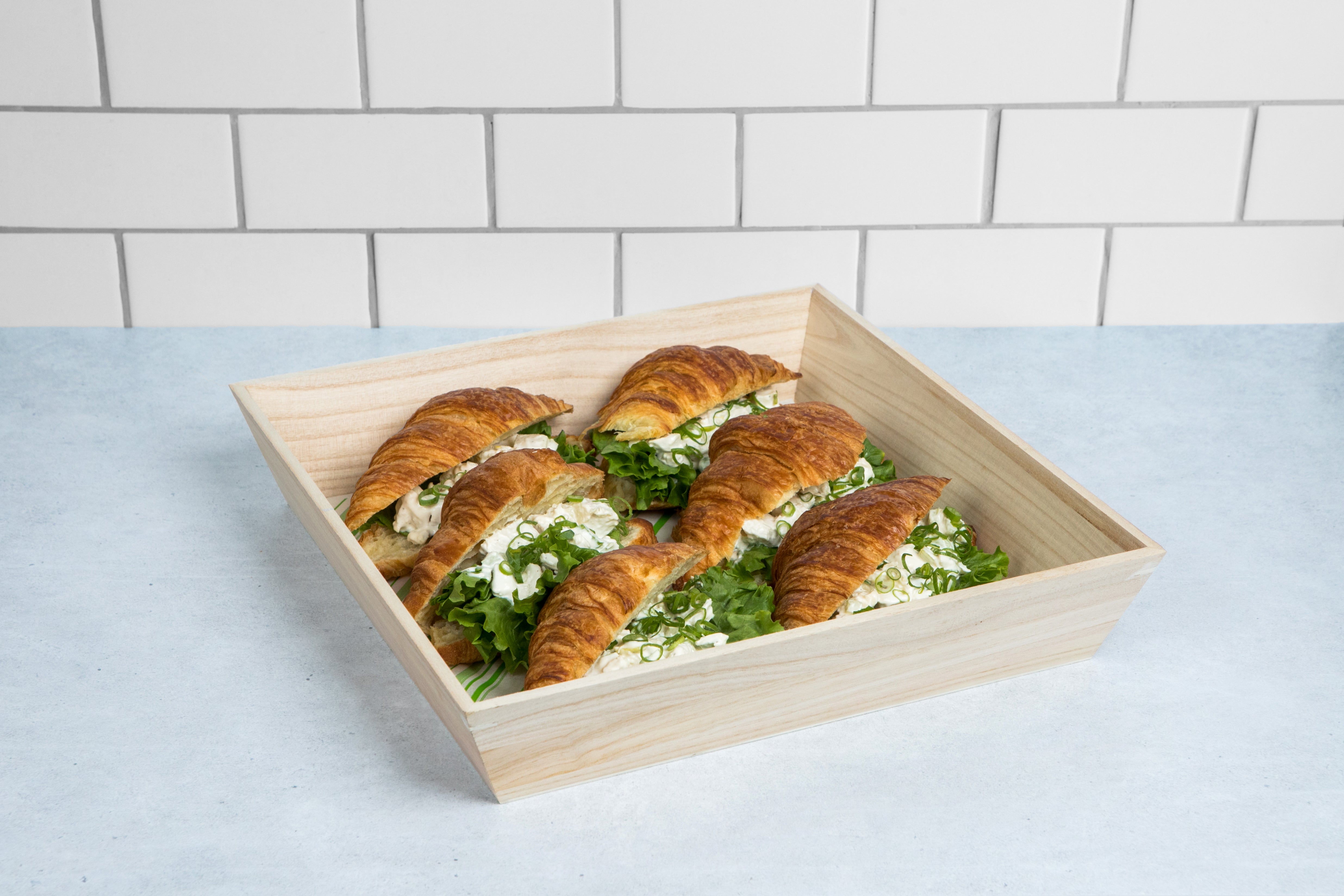 NOAH31 Heavy Duty Wooden Tray - L:13.55 X W:13.55 X H:1.5in 10 Pcs/Cs