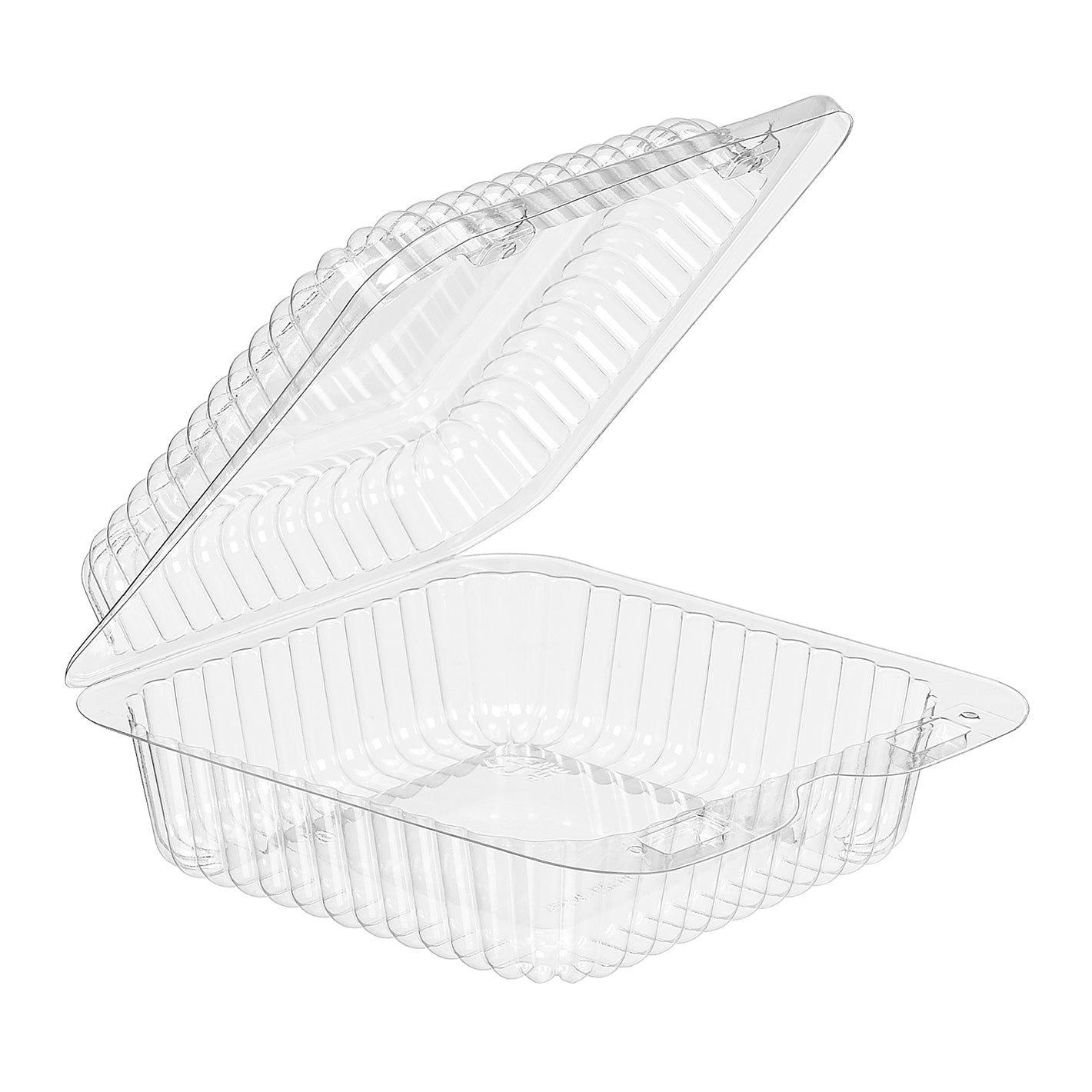 SLP10 CONTAINER HINGED PETE (500/CS)