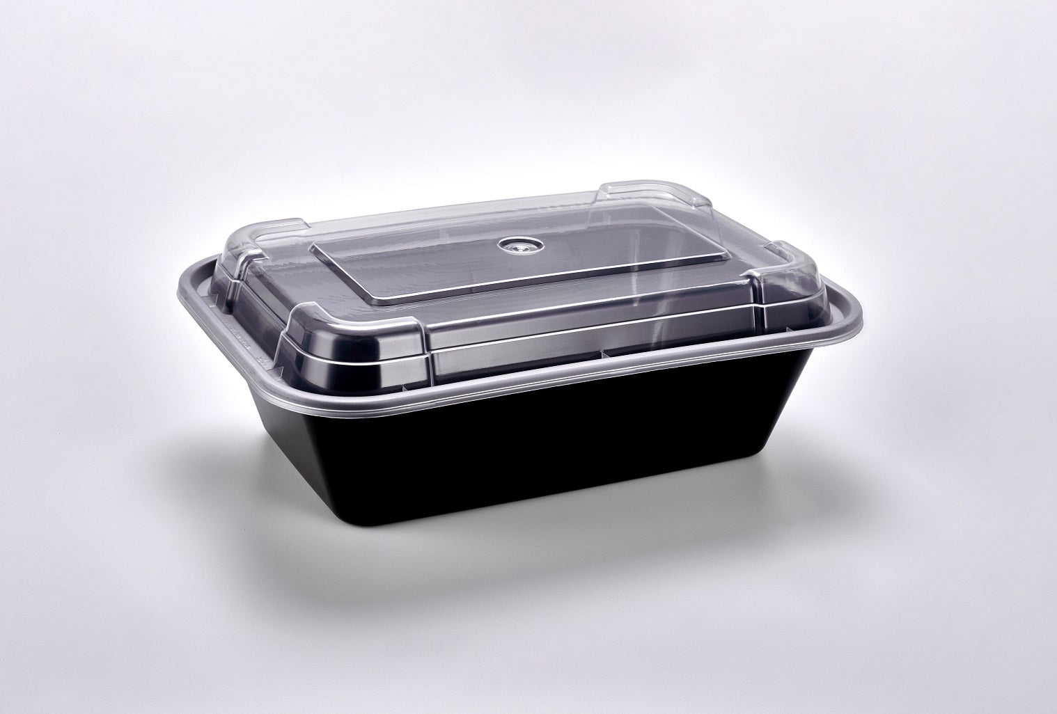 Rectangular Stainless Steel Containers | Microwave-Safe Black / 24 Ounces
