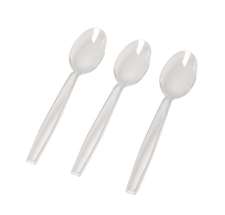 Extra Heavy Weight Teaspoon (White, Black, Clear, & Bone) (1000/CS) - Paper Supplies Plus