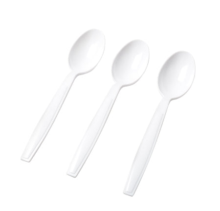 Extra Heavy Weight Teaspoon (White, Black, Clear, & Bone) (1000/CS) - Paper Supplies Plus