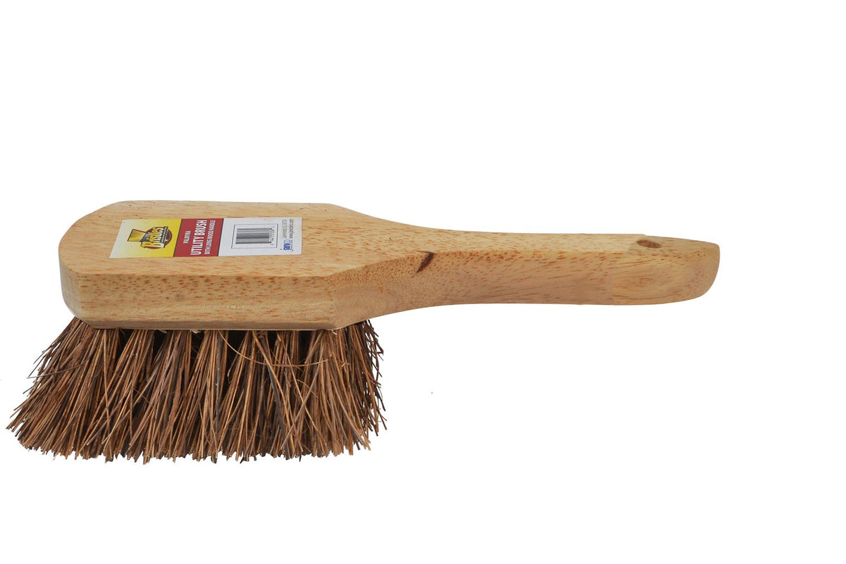 8 Inch Wood Utility Brush with Palmyra Bristles - Paper Supplies Plus