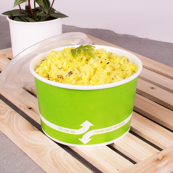 Karat 16oz Food Containers - Green (112mm) - 1,000 ct