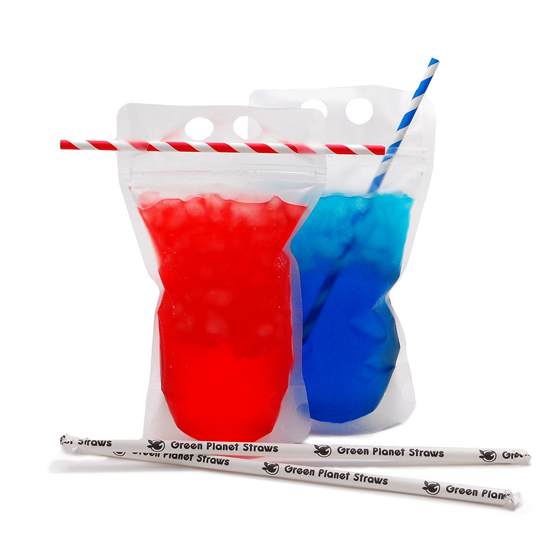 16oz Pouch - 5" x 9" + 3"BG 3.6 mil Beverage To-Go Zipper Pouch, 1000/CS