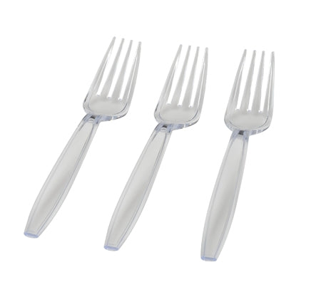 Extra Heavy Weight Forks (White, Black, Clear, & Bone) (1000/CS) - Paper Supplies Plus