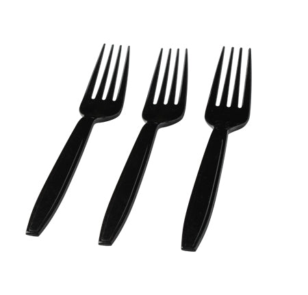 Extra Heavy Weight Forks (White, Black, Clear, & Bone) (1000/CS) - Paper Supplies Plus