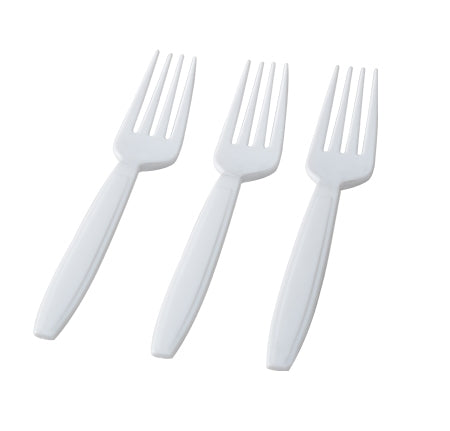 Clear Plastic Forks (300 Pack) - Party Disposable Forks - Heavyweight Utensils - Plastic Cutlery Bulk for Events, Everyday Meals, Take-Out, Restaurant