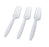 Extra Heavy Weight Forks (White, Black, Clear, & Bone) (1000/CS) - Paper Supplies Plus
