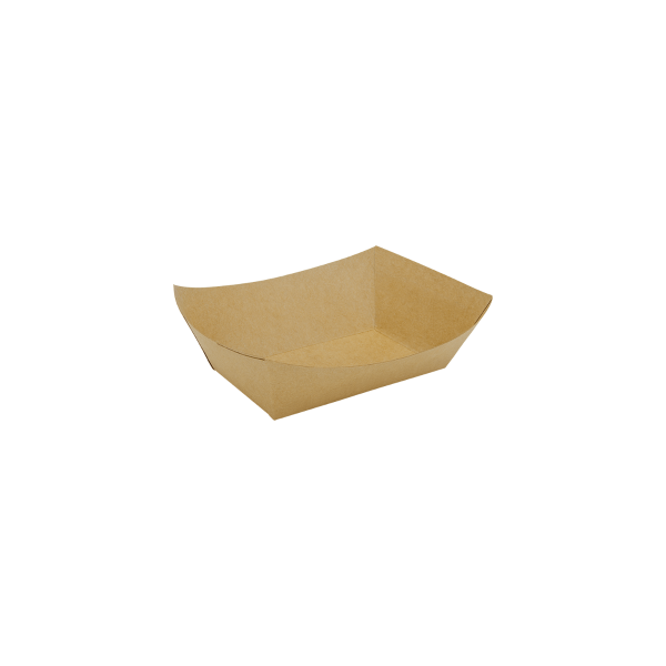 1.0 lb Food Tray - Kraft - 1,000 Trays Per Case