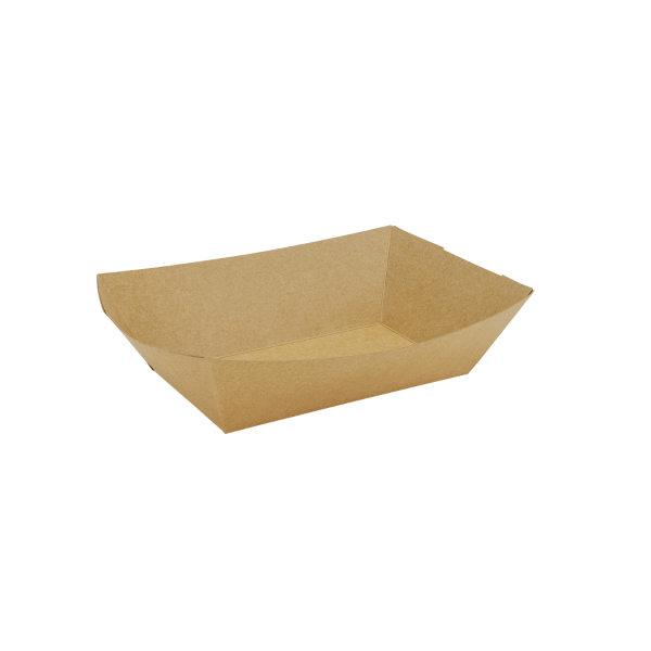 3.0 lb Food Tray - Kraft - 500 Trays Per Case