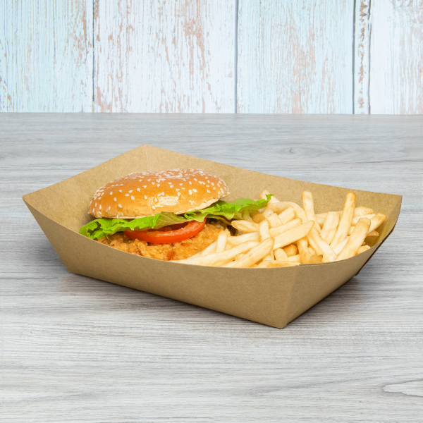 5.0 lb Food Tray - Kraft - 500 Trays Per Case