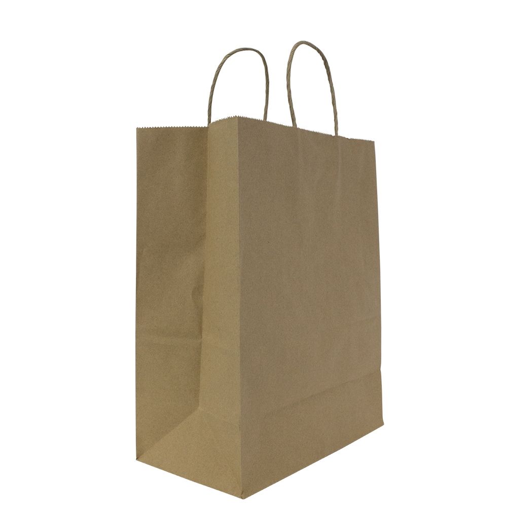 Karat Laguna (Medium) Paper Shopping Bags - Kraft - 250 Bags