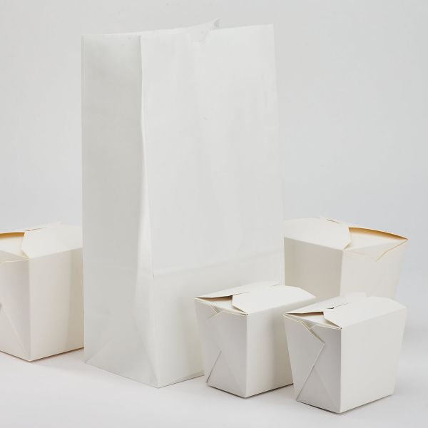 Karat 12lb Paper Bag - White - 1,000 Bags