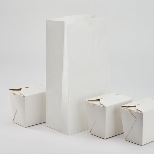 Karat 6lb Paper Bag - White - 2,000 Bags
