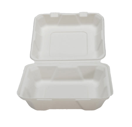 8" X 8" X 2.5" HINGED CONTAINER - LOW (200/CS) - Paper Supplies Plus