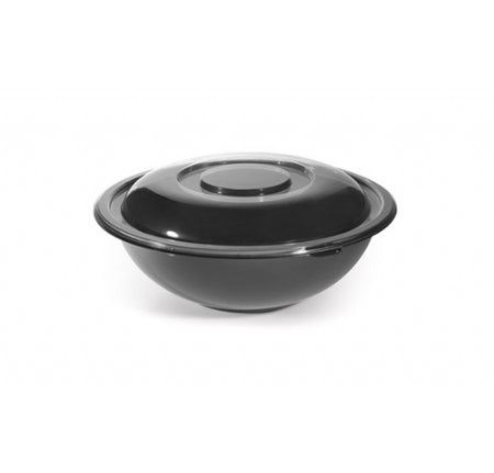 16 oz. Salad Bowl-200/CS (Black, Clear, & Green) - Paper Supplies Plus