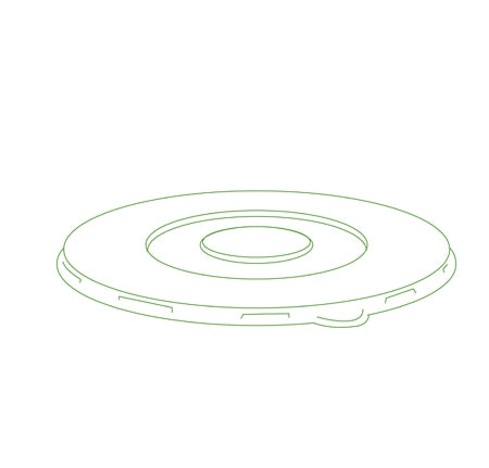 8" FLAT LID FOR ROUND BOWLS (300/CS)