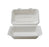 9" X 6" X 3.1" COMPOSTABLE RECTANGULAR HINGED CONTAINER - DEEP (250/CS) - Paper Supplies Plus