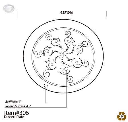 6.25" Clear Plates (Savi Serve Collection)-240/CS - Paper Supplies Plus
