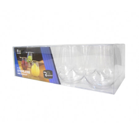 4 oz. Stemless Mini Goblets (64/CS) - Paper Supplies Plus