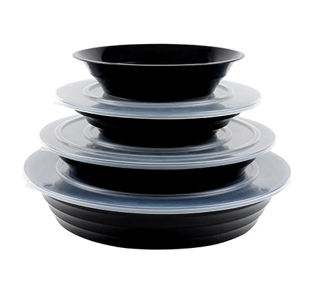 9" ROUND FLAT LID, POLYPRO (50 PER CASE)