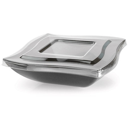 Dome Lid for the 128oz Wave-trends Square Bowl (48/CS) - Paper Supplies Plus