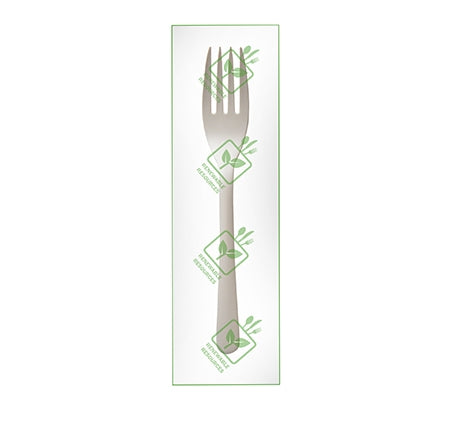 Individually Wrapped 6" Fork, PSM (PLANT STARCH MATERIAL) (750/CASE)