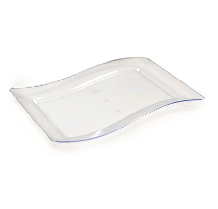 10" x 15.75"  Wave-trends Rectangular Dinner Plate (120/CS) - Paper Supplies Plus