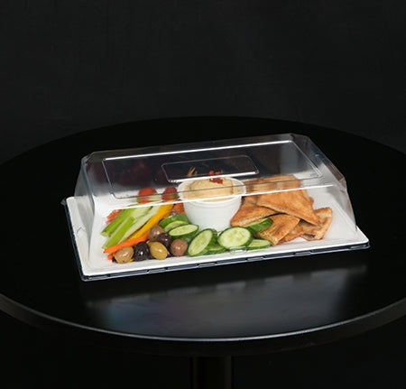 12" X 7" - DOME LID W/VENT FOR RECTANGULAR PLATE (120/CS)