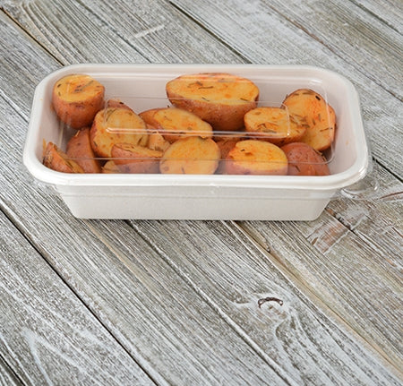 8.5" X 5.5" DOME LID FOR 24/32 OZ. RECTANGLE BOWLS (300 PER CASE)